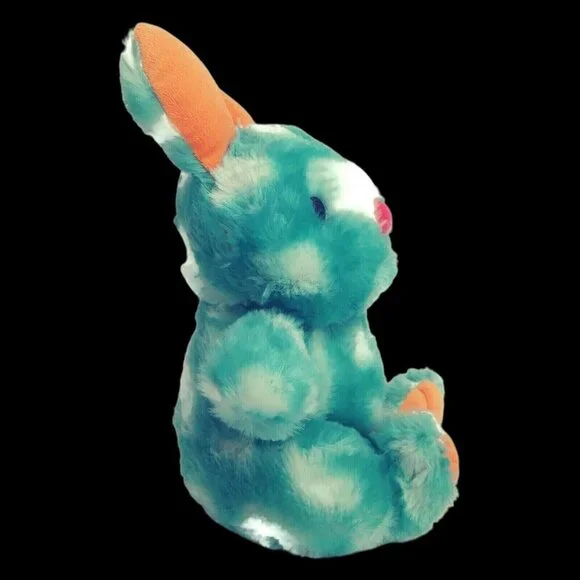 Animal Adventure Easter Bunny Rabbit 13" Blue White Tie-dye Easter Spring 2018 - Picture 2 of 8
